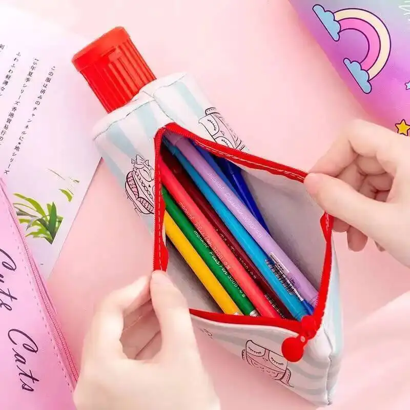 1 Pieces Lytwtw's Kawaii Cute Toothpaste Styling Pen Bag PU School Stationary Pouch Case With Pencil Sharpener thumbnail 4