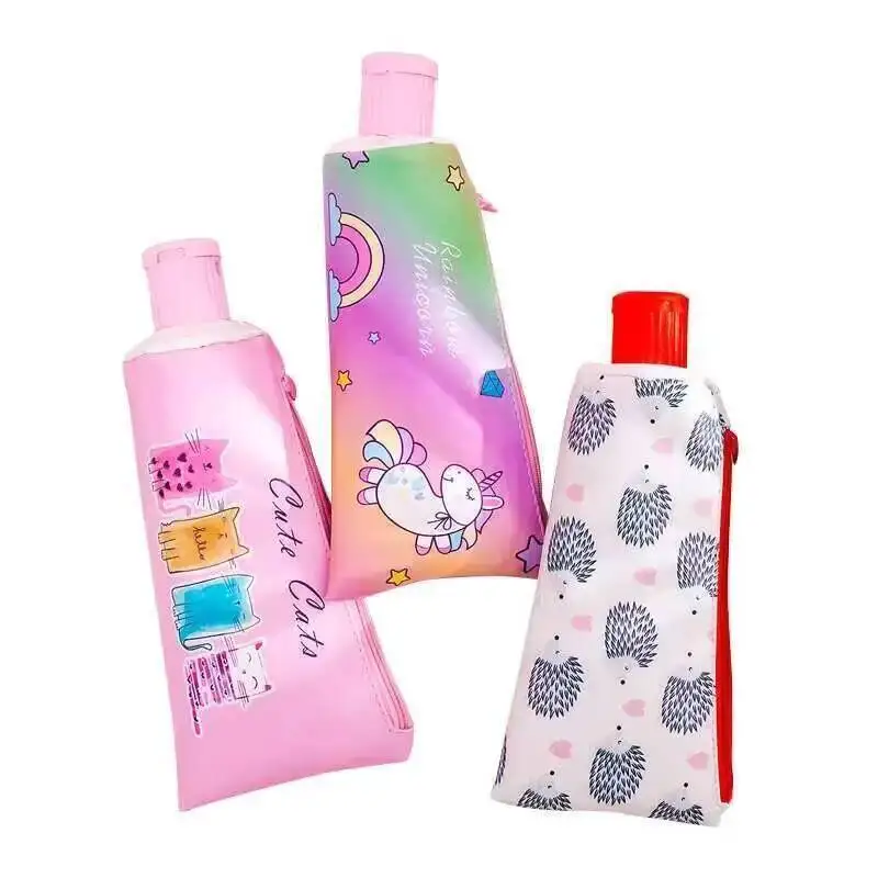 1 Pieces Lytwtw's Kawaii Cute Toothpaste Styling Pen Bag PU School Stationary Pouch Case With Pencil Sharpener thumbnail 5