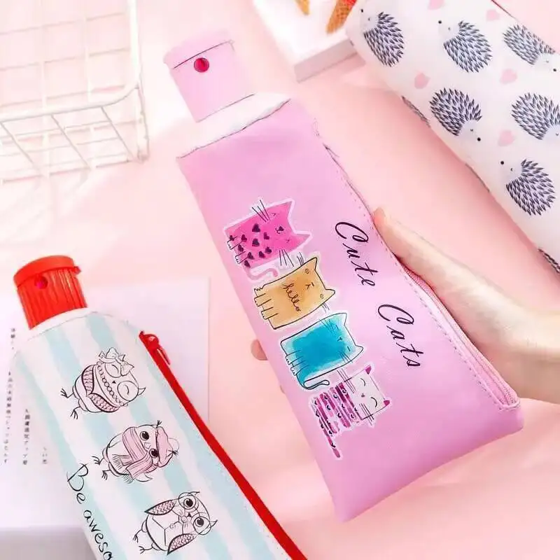 1 Pieces Lytwtw's Kawaii Cute Toothpaste Styling Pen Bag PU School Stationary Pouch Case With Pencil Sharpener thumbnail 3