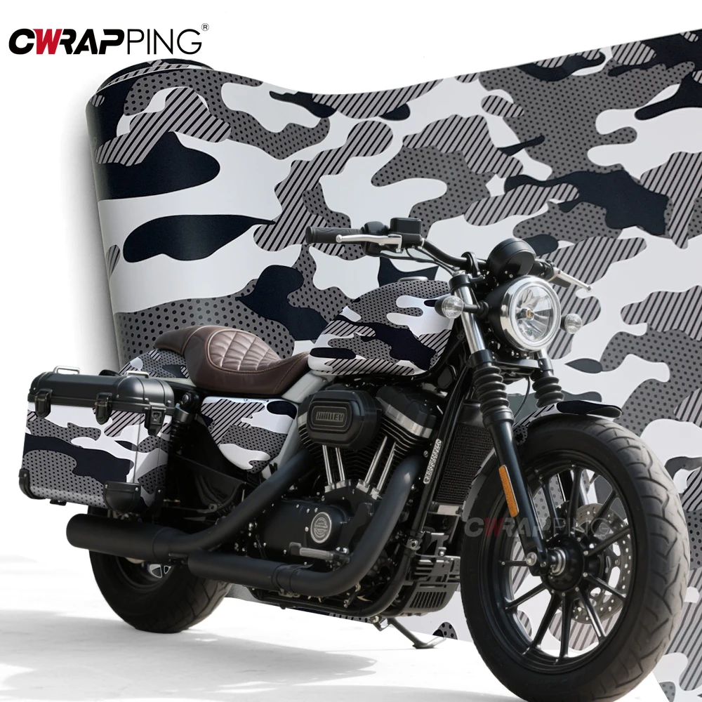 Off-Road Car Stickers Camo Car Wrap Black Camouflage Film Jeep Car Adhesive Vinyl Motorcycles Auto Outdoor Accessories thumbnail 5