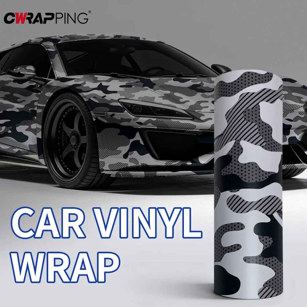 Off-Road Car Stickers Camo Car Wrap Black Camouflage Film Jeep Car Adhesive Vinyl Motorcycles Auto Outdoor Accessories thumbnail 6