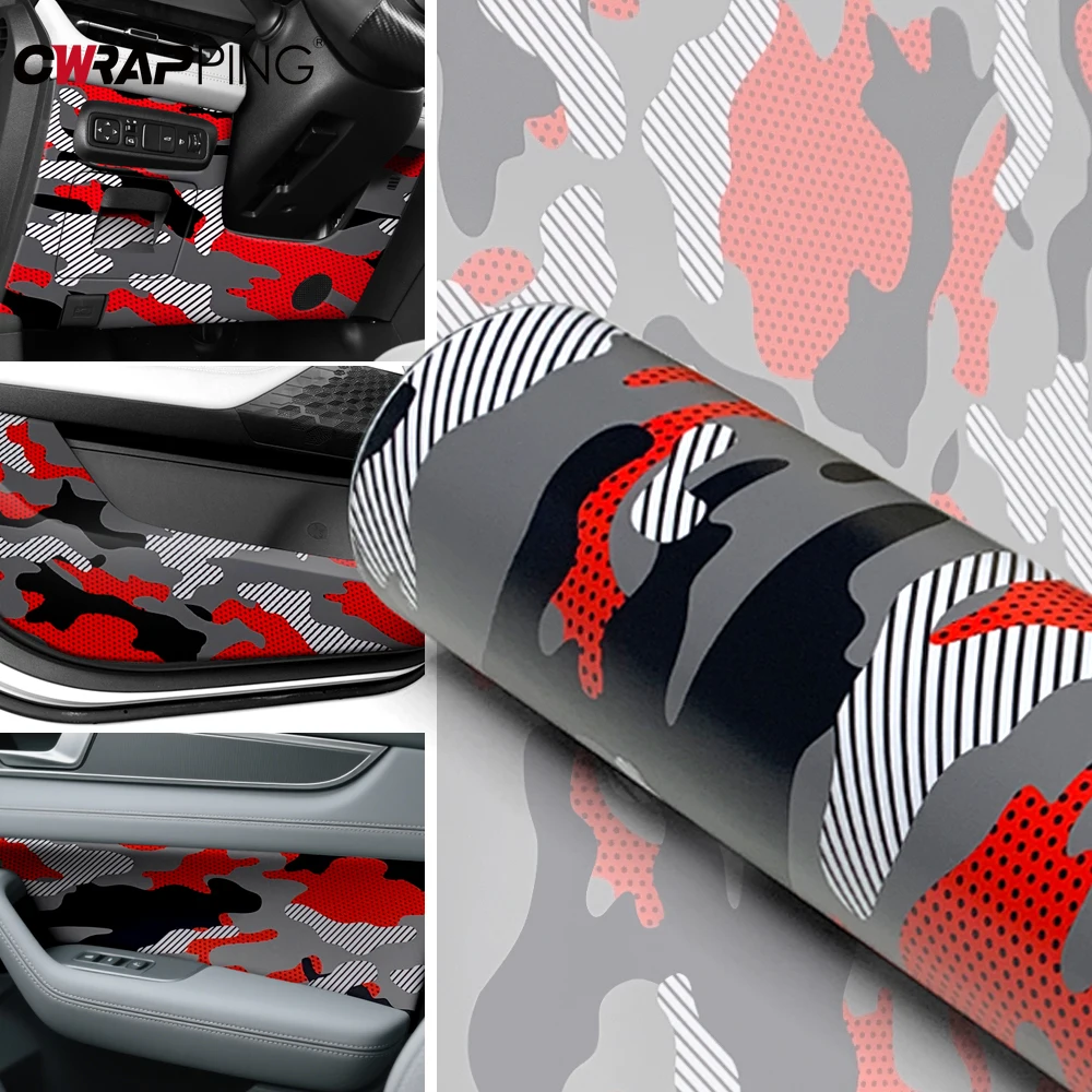 Auto Film PVC Vehicle Wrap Vinyl for Motorcycle Polka Dot Camo Car Stickers DIY Waterproof Car Wrapping Sticker Accessories thumbnail 5