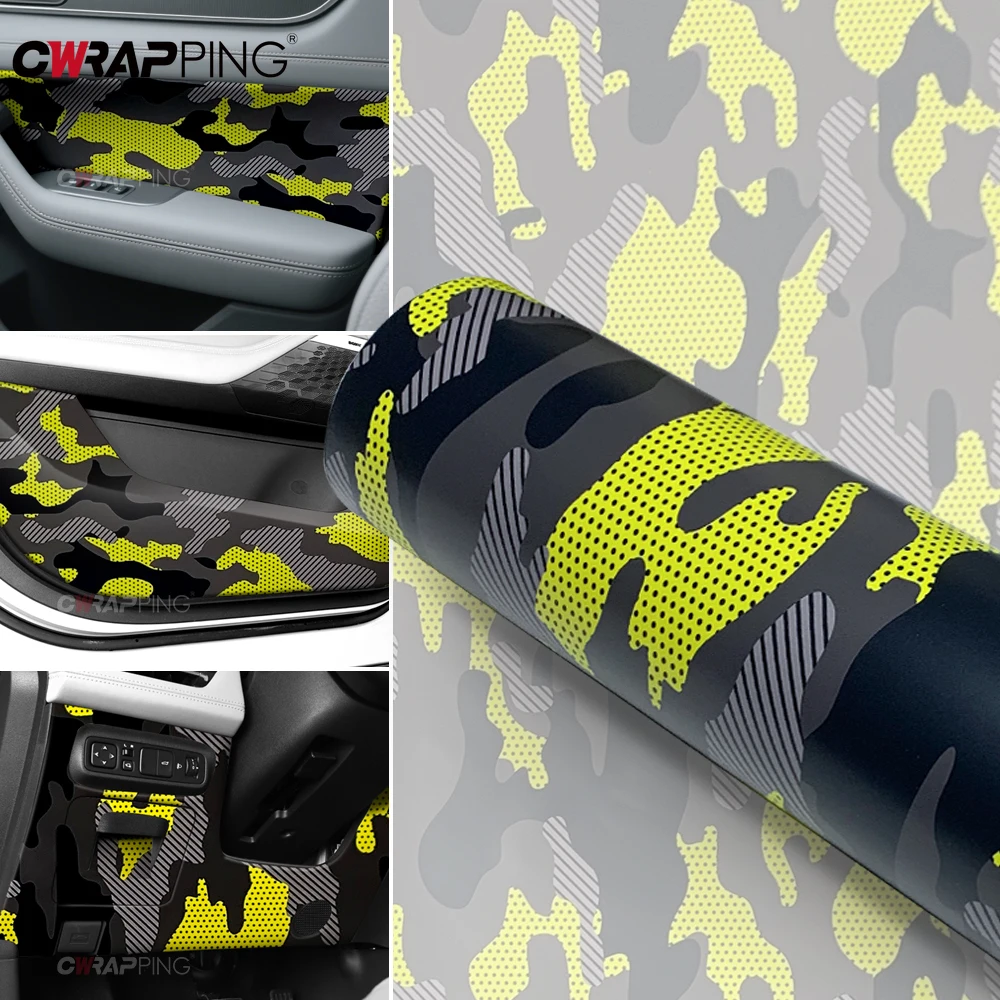 Polka Dot Camo Stickers for Car Wrapping Film DIY Vinyl Car Wrap Full Body Air Release Waterproof Motorcycle Helmet Accessories thumbnail 2