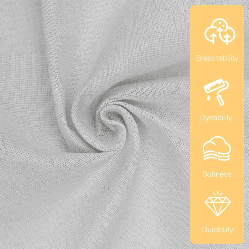 5 pieces of linen fabric, square embroidered fabric, suitable for DIY sewing, clay modeling fabric, and decoration. thumbnail 3