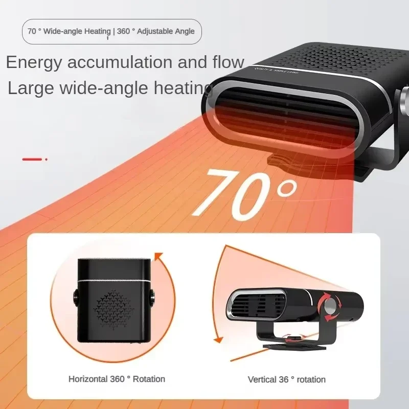 Portable Car Heater Car 12V Heater 24V Car Heater Windshield Automatic Defogging Defrost Heater Fast Heating 2025 New thumbnail 6