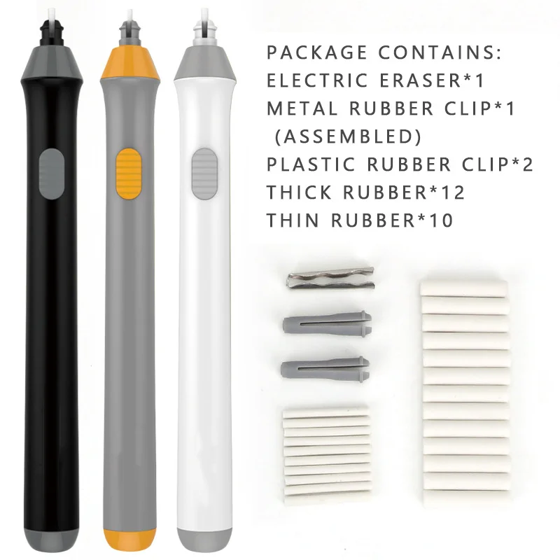1 set Adjustable Electric Eraser with Replacement Rubber Refill Ideal for sketching and drawing corrections, school stationery thumbnail 2