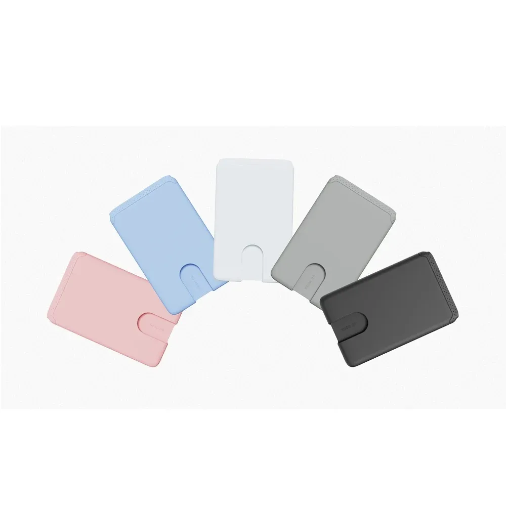 Silicone Lightweight Cardholder, Shockproof, 3M Adhesive, Soft Mobile Wallet Easy-to-push Universal Phone Case thumbnail 6