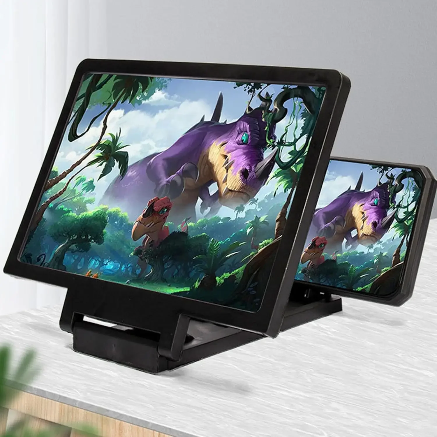 NEW 3D Screen Amplifier Mobile Phone HD Screen Video Glass Stand Magnifier For Phone Enlarged Screen Phone Stand Bracket thumbnail 2