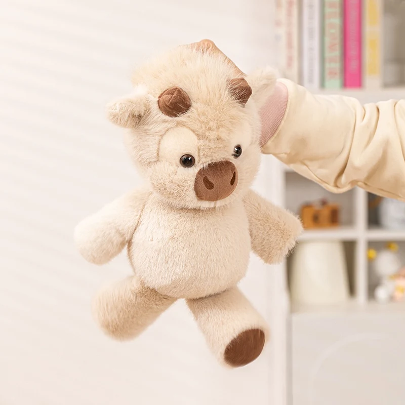 Adorable Highland Cattle Plush Toy 45cm - Huggable Running Cow Stuffed Animal Made with Premium Soft Fabric, Soothing Companion thumbnail 6