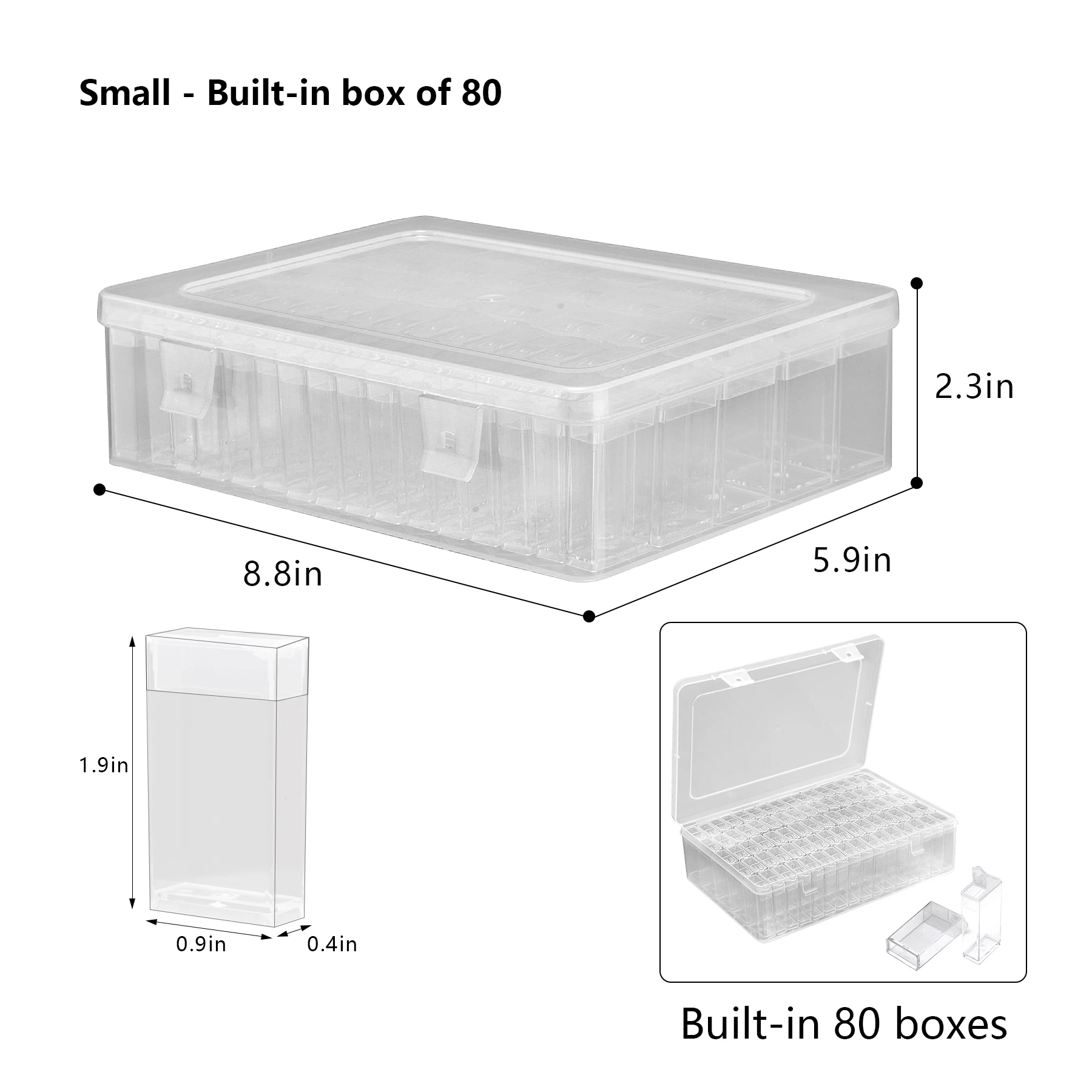 Diamond Painting Tools Accessories Storage Box Container Diamond Embroidery Accessories Drill Box Mosaic Container Case thumbnail 6