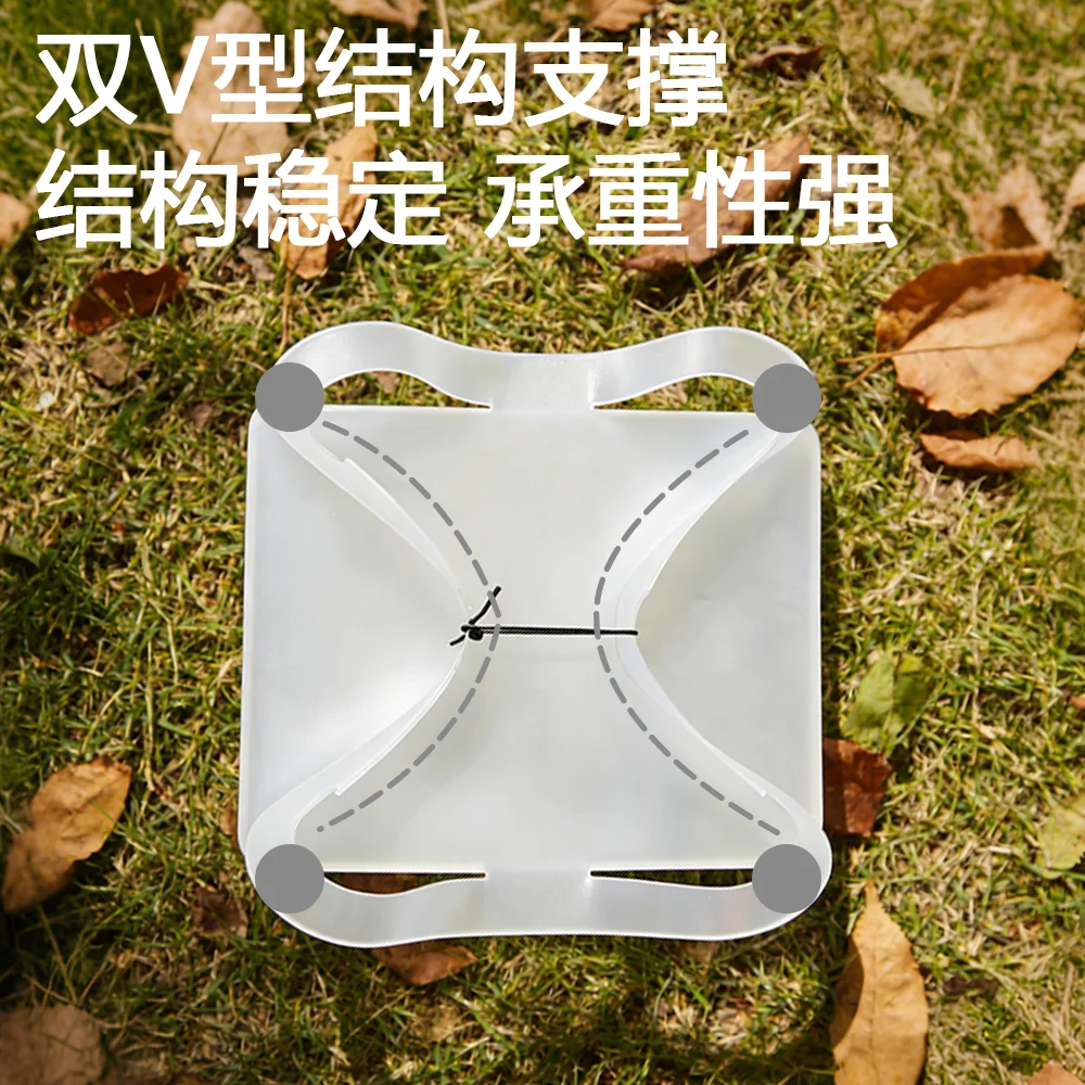 Outdoor PP Folding Table for Camping Heat-Resistant Compact Dining Table Food-Grade Material Cutting Board thumbnail 2