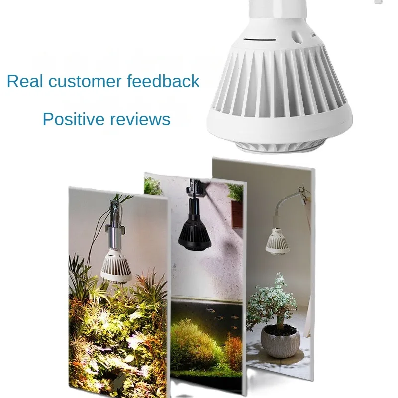 E27,Full Spectrum Indoor COB Grow Light, Plant Lamp, Growth Bulb, Phyto for Succulent Flowers Seeds, Color temperature 3500K thumbnail 2
