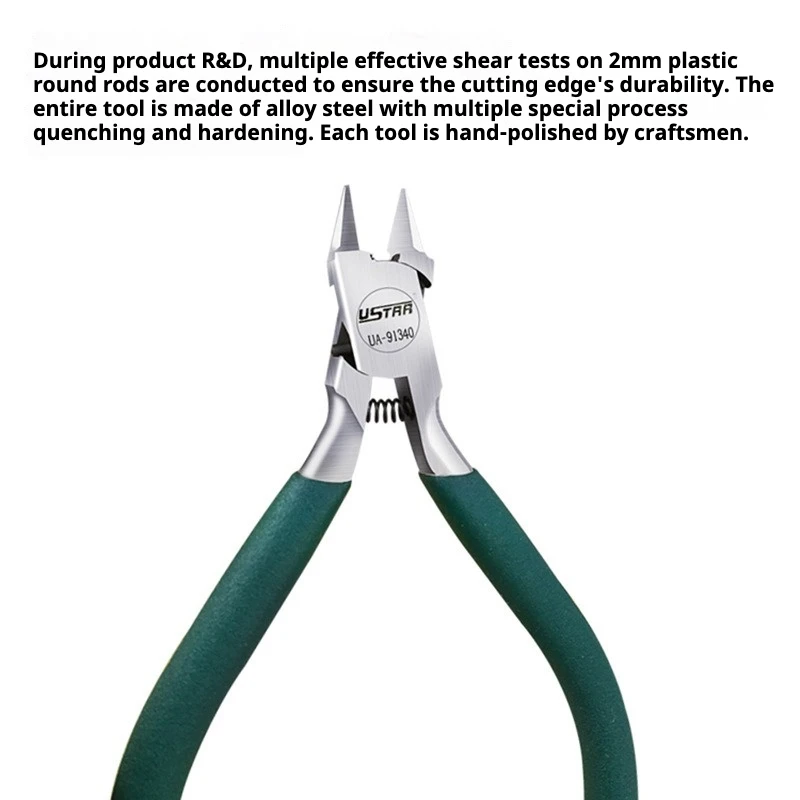 Ustar UA-91340 Precision Double-edge Cutting Pliers Nippers for Assembly Hobby Model Assembling Model Building Plier DIY Tools thumbnail 4