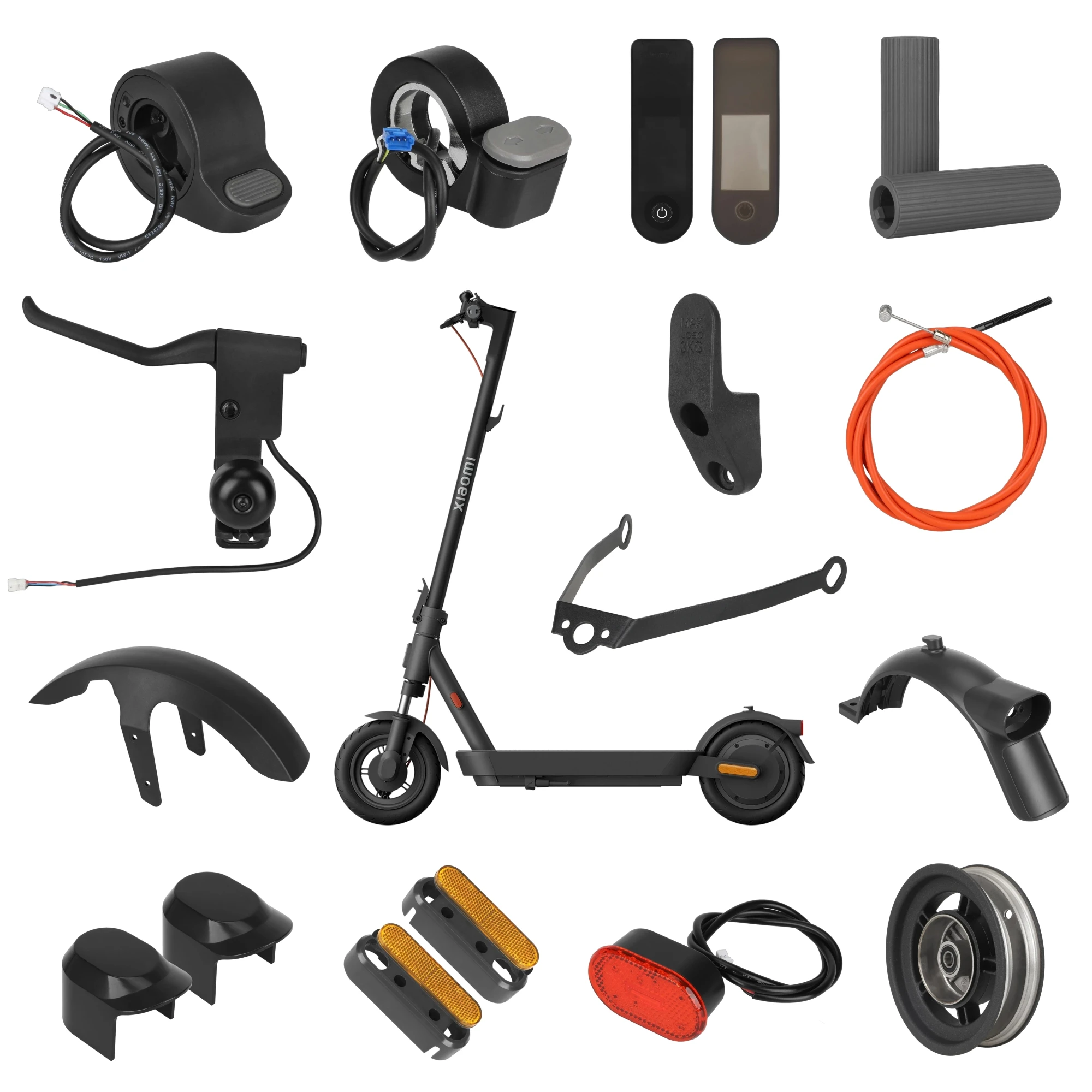 For Xiaomi 5 Scooter Parts Various Replacement Parts For Mijia Mi5 Electric Scooter Rear Fender Motor Decorative Cover Parts
