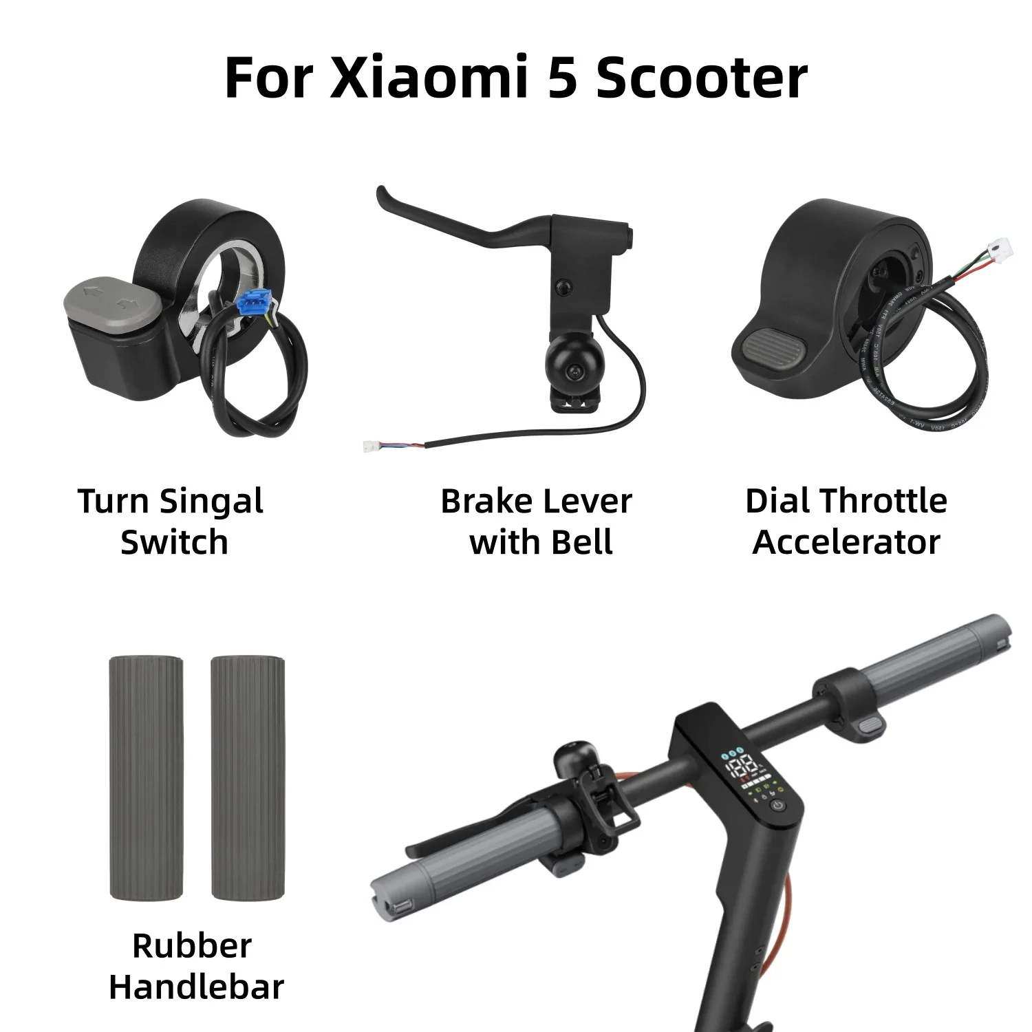 For Xiaomi 5 Scooter Parts Various Replacement Parts For Mijia Mi5 Electric Scooter Rear Fender Motor Decorative Cover Parts thumbnail 2
