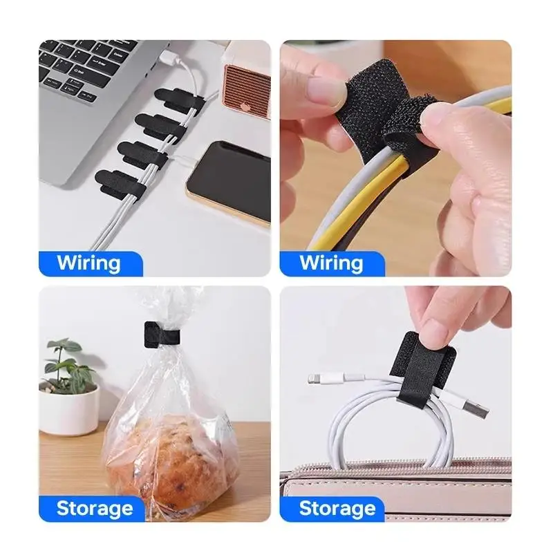 20pcs Reusable Cable Tie Fastening Mouse Wire Organizer Cord Rope Holder Desk Management Self Adhesive Adjustable Cord Organizer thumbnail 6