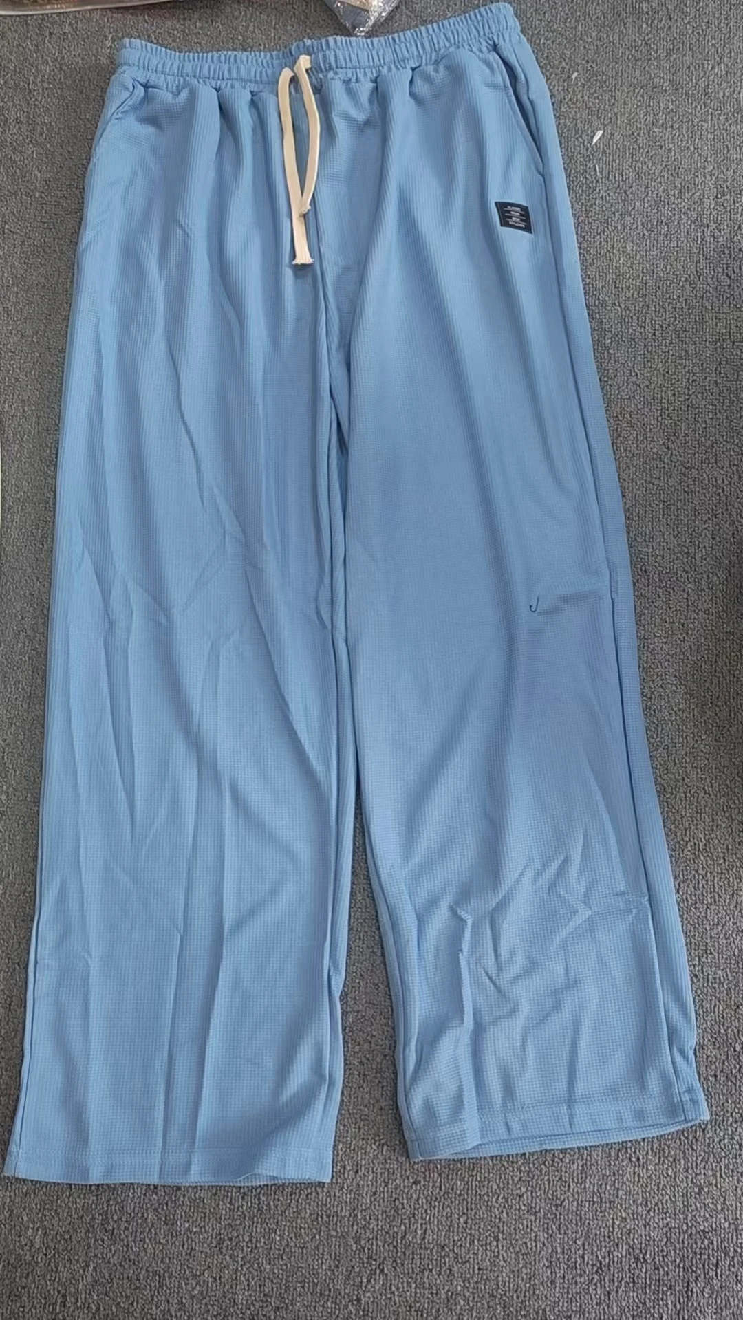 Men's Stretch Straight-Leg Sweatpants Spring-Autumn Fashion Loose-Fitting Wide-Leg Casual Pants for Sports And Leisure thumbnail 6