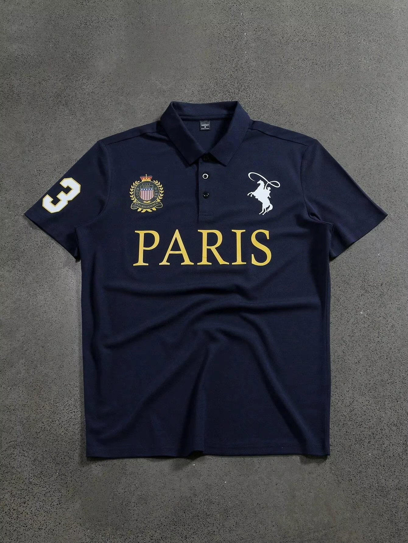 Manfinity Mode Men's Short Sleeve Polo Shirt Minimalist and Fashionable Suitable for Summer Street Printing Sports Style Polo thumbnail 3