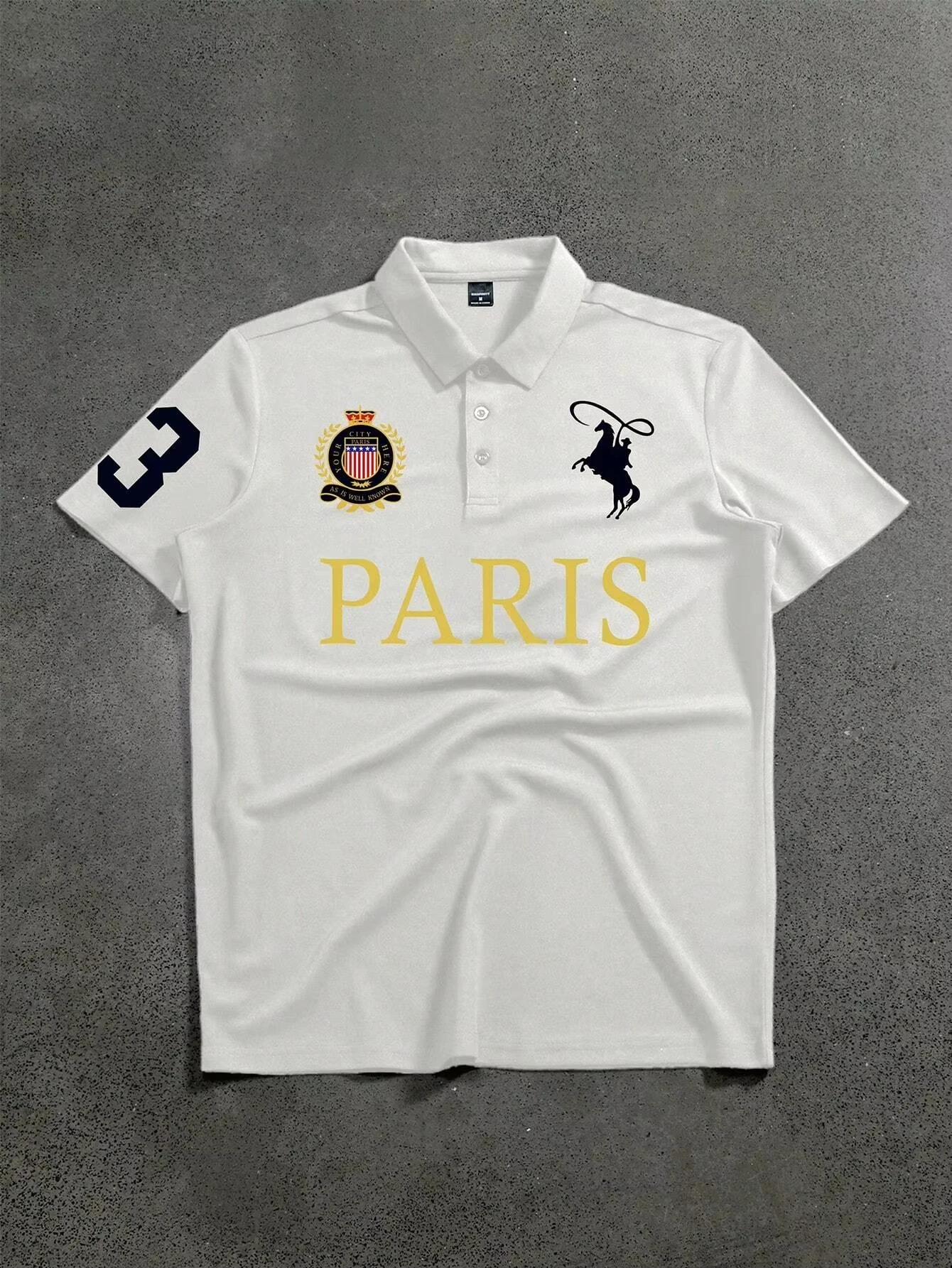 Manfinity Mode Men's Short Sleeve Polo Shirt Minimalist and Fashionable Suitable for Summer Street Printing Sports Style Polo thumbnail 2