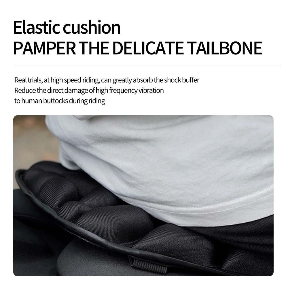 set Motorcycle Fit for Seat Pad 3D Comfort Gel Cushion Fit for Seat Breathable Motor Universal Shock Absorbing Fit for Seat Cove thumbnail 4