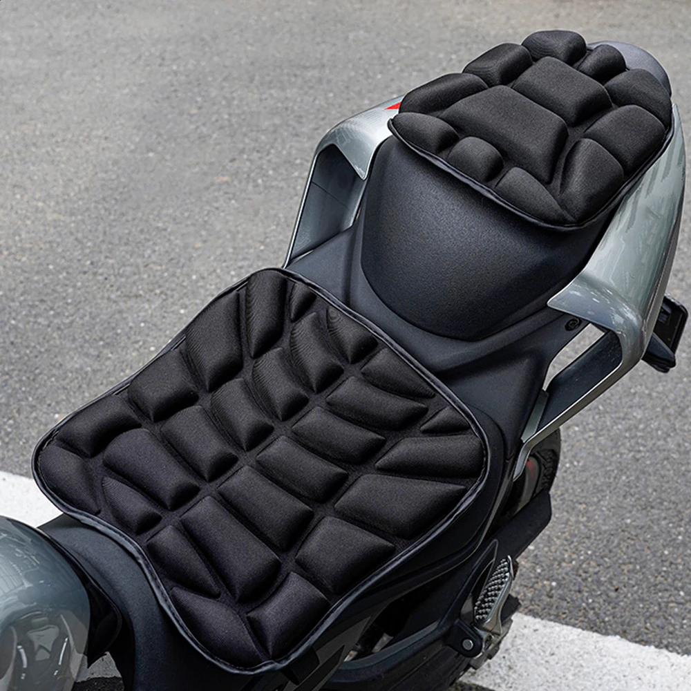 set Motorcycle Fit for Seat Pad 3D Comfort Gel Cushion Fit for Seat Breathable Motor Universal Shock Absorbing Fit for Seat Cove thumbnail 5
