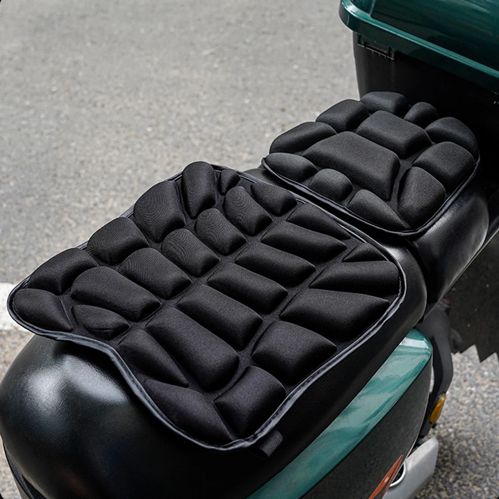 set Motorcycle Fit for Seat Pad 3D Comfort Gel Cushion Fit for Seat Breathable Motor Universal Shock Absorbing Fit for Seat Cove thumbnail 6