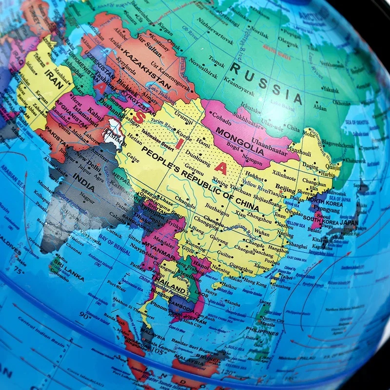 1pc Educational Globe for Teaching, HD English World Map with 360° Rotation, Standard Desktop Geography Learning Tool thumbnail 5