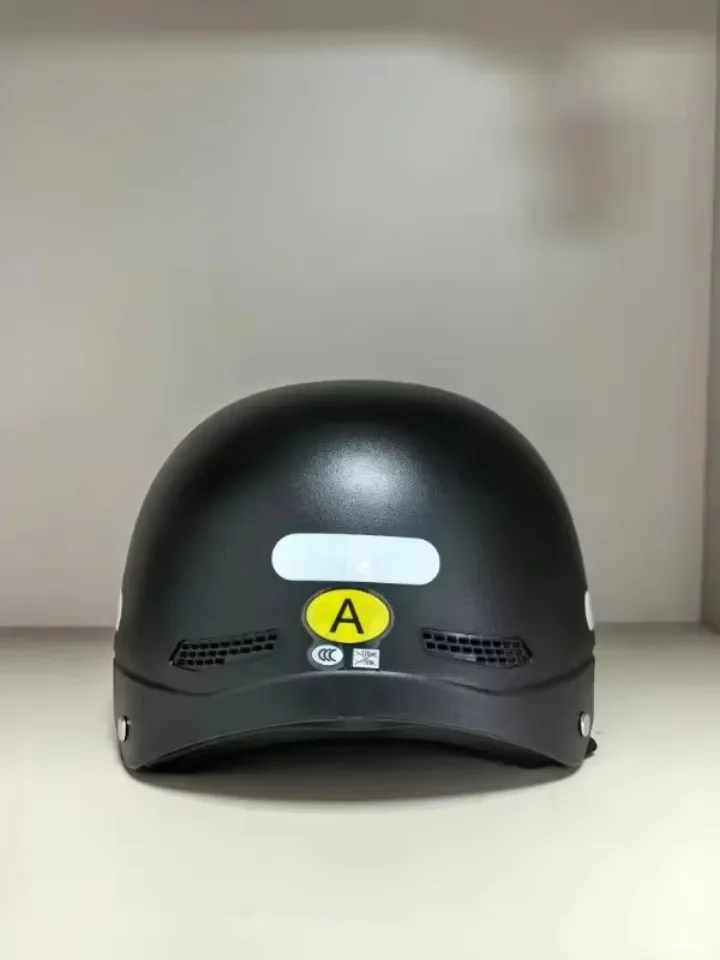 Motorcycle Helmet Vintage Black with Goggles Men Women For Ebike Cycling Urban Commuter thumbnail 6