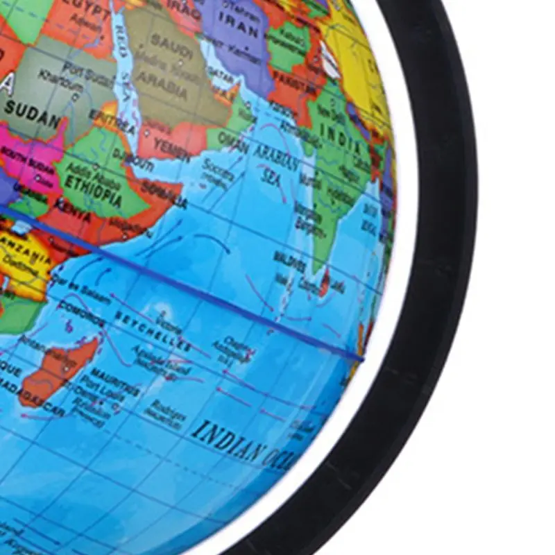 1pc Classroom Teaching Globe Set, HD English World Map with 360° Swivel Base, Standard Geography Resource for Schools thumbnail 4