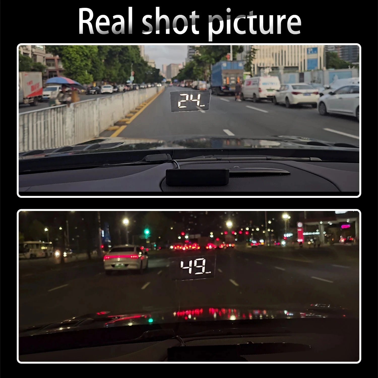 HD Car Head up Display M2 GPS Speedometer KM/H Digital HUD Windshield Projector Universal Auto Electronics Accessory thumbnail 4