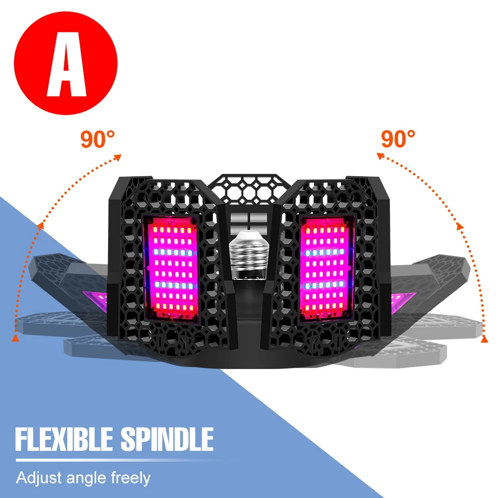 300W Full Spectrum LED Grow Bulb Foldable E27/E26 Indoor Plants Cultivation Lamp Greenhouse Tent Flower Seeds Vegs Fill Lighting thumbnail 6