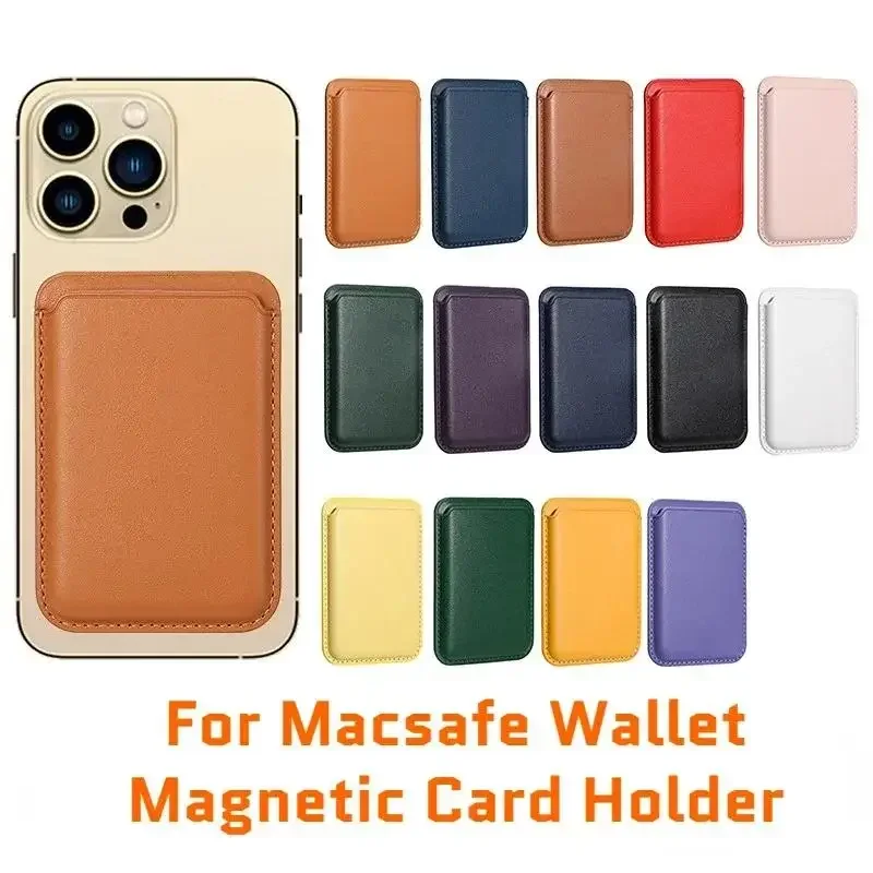 For Magsafe Magnetic Leather Wallet Case For iPhone  17 16 15 14 13 12 11 8  Samsung Huawei Card Holder with Magnet Covers thumbnail 6