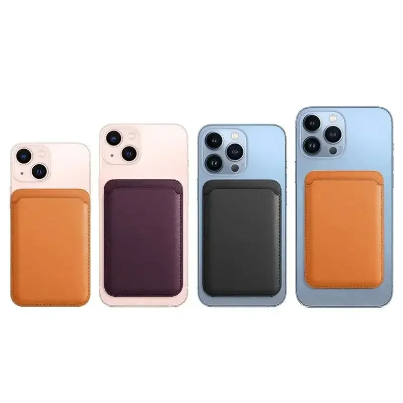 For Magsafe Magnetic Leather Wallet Case For iPhone  17 16 15 14 13 12 11 8  Samsung Huawei Card Holder with Magnet Covers thumbnail 4