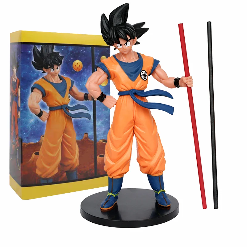 Anime Figure Dragon Ball Son Goku Super Saiyan 22cm Goku DBZ Action Figure Model Gifts Collectible Figurines for Kids thumbnail 2