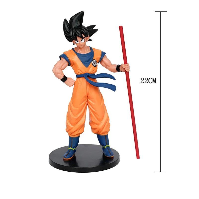 Anime Figure Dragon Ball Son Goku Super Saiyan 22cm Goku DBZ Action Figure Model Gifts Collectible Figurines for Kids thumbnail 3