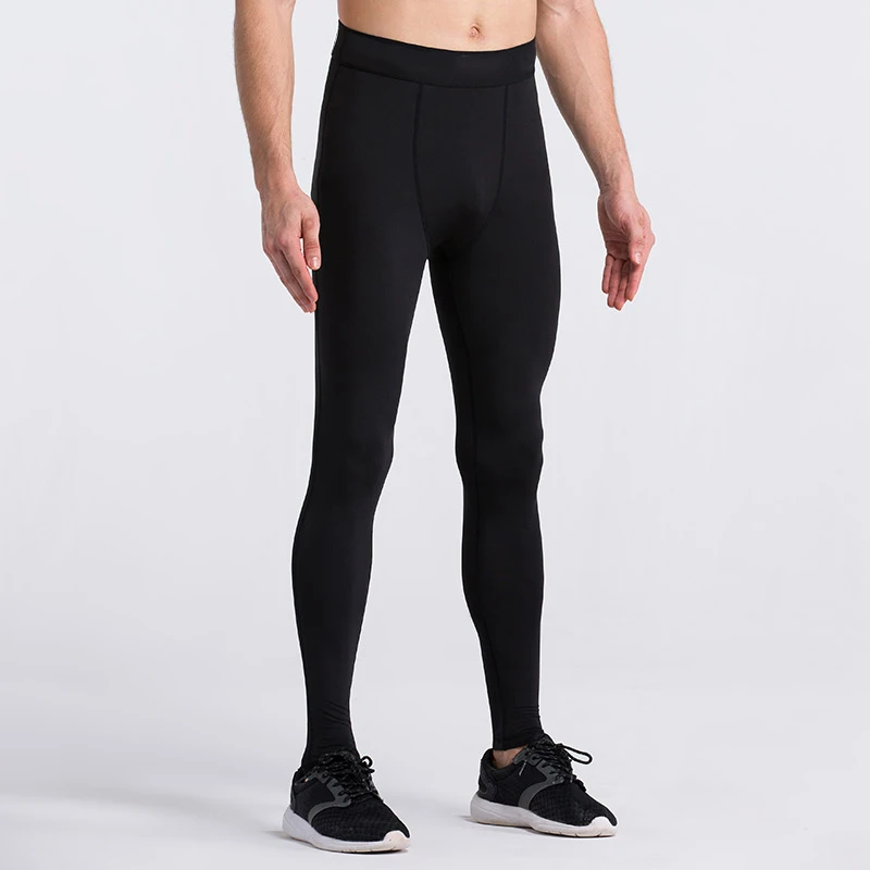 SONECHOKI Compression Pant Men Training Gym Leggings Dry Fit Running Tights Fitness Basketball Jogging Workout Trouser Polyester thumbnail 4