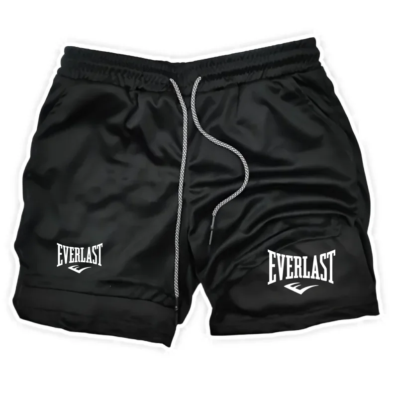 Men Running Shorts 2 in 1 Double-deck Sport Shorts Sportswear Gym Fitness Short Pants Training Jogging Bottom Men's Clothing thumbnail 2