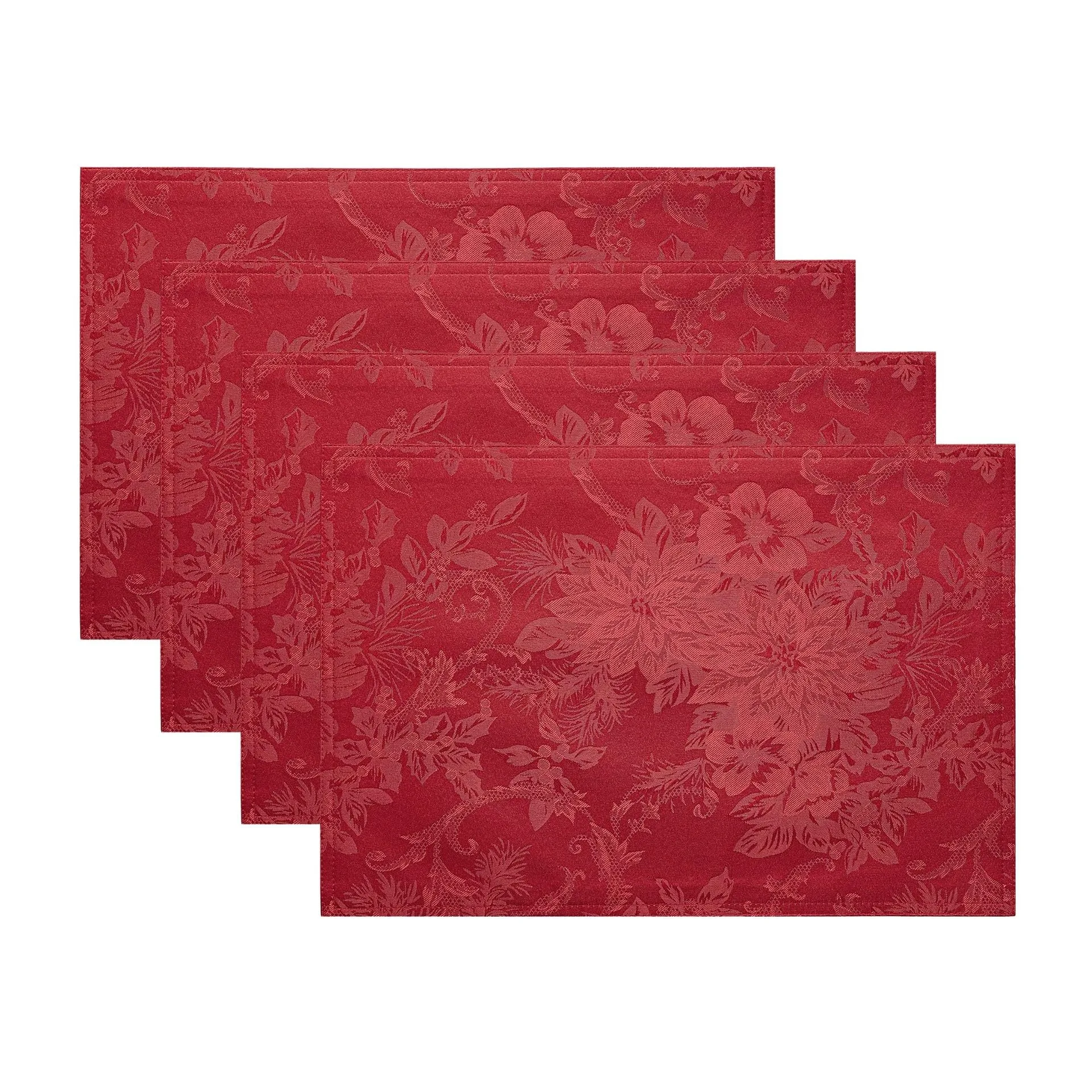 Viintage  Flower Placemats Set Placemats  Non-Slip Washable Table Mats for Kitchen Dining Party Table Decor