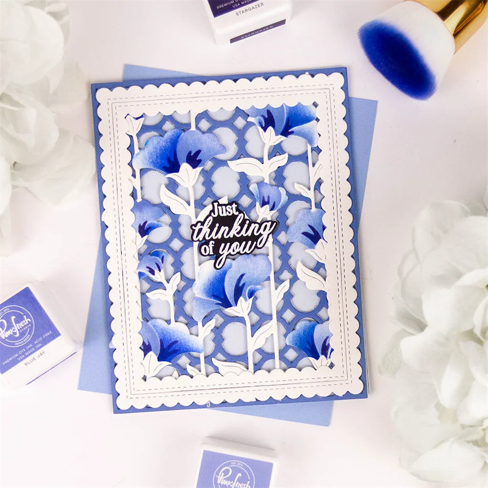 2026 New Rising Wildflowers Frames Metal Cutting Dies for Layering Stencils DIY Scrapbooking Album Embossing Paper Card Handmade thumbnail 3