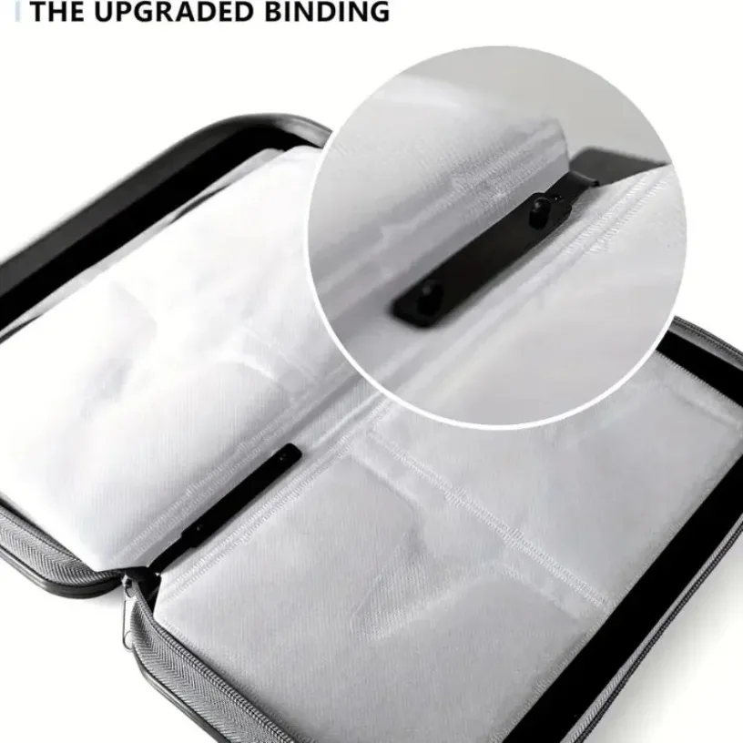 CD Case, DVD Case Holder 96 Capacity Hard Plastic CD DVD Disc Cases Storage Binder Wallet for Car Home Office Travel thumbnail 2