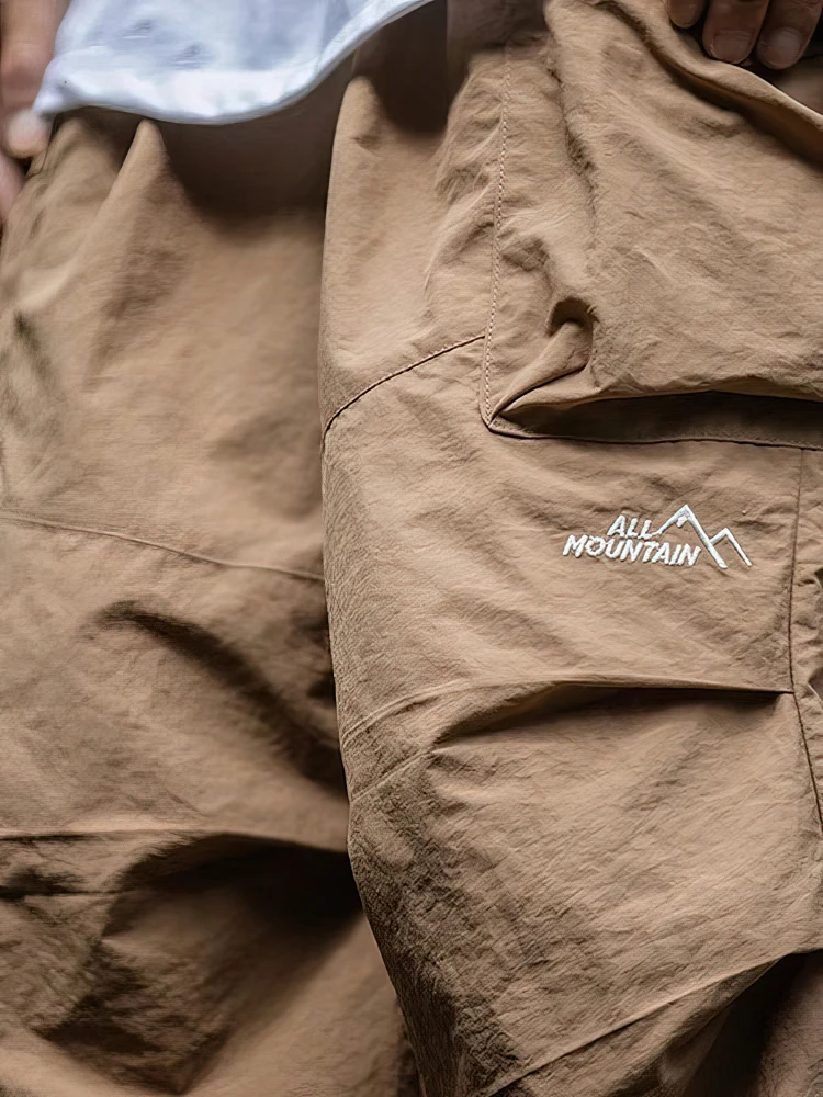 Spring Summer Baggy Cargo Hiking Pants Men Waterproof Casual Sport Jogging Parachute Pants Outdoor Wide leg Trousers thumbnail 5