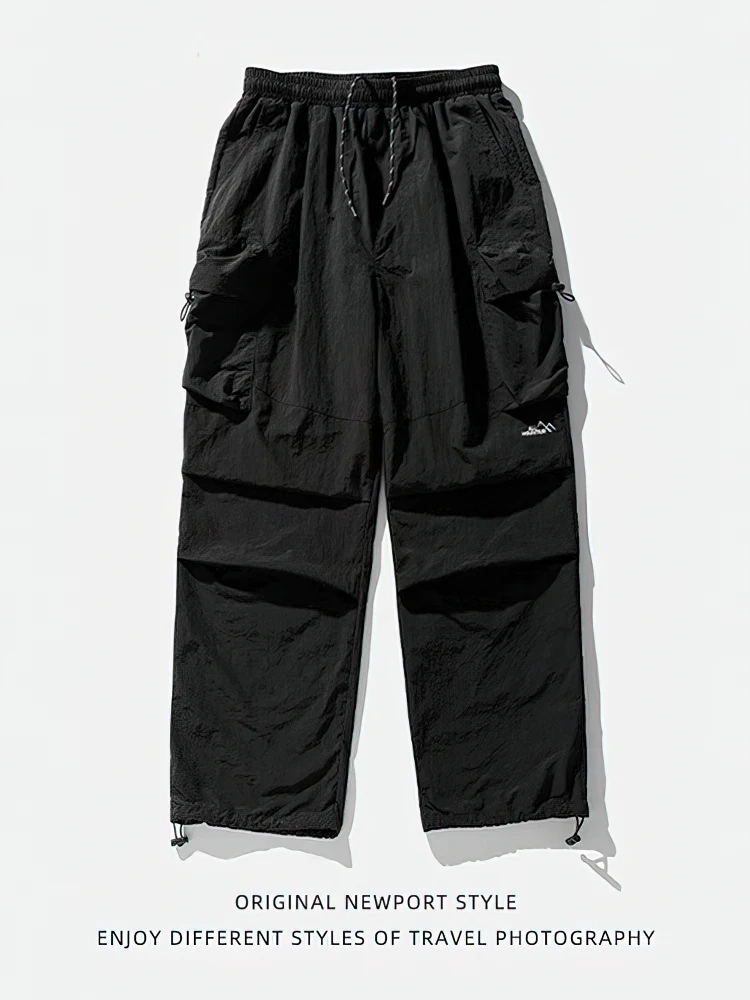 Spring Summer Baggy Cargo Hiking Pants Men Waterproof Casual Sport Jogging Parachute Pants Outdoor Wide leg Trousers thumbnail 6