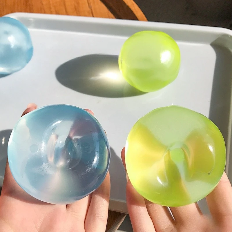 Squishy Plasticity Mochi Fidget Toys Transparency Coconut Oil Maltose Squeeze Toy Funny Anti-stress Sensory Toy for Adults Gifts thumbnail 3