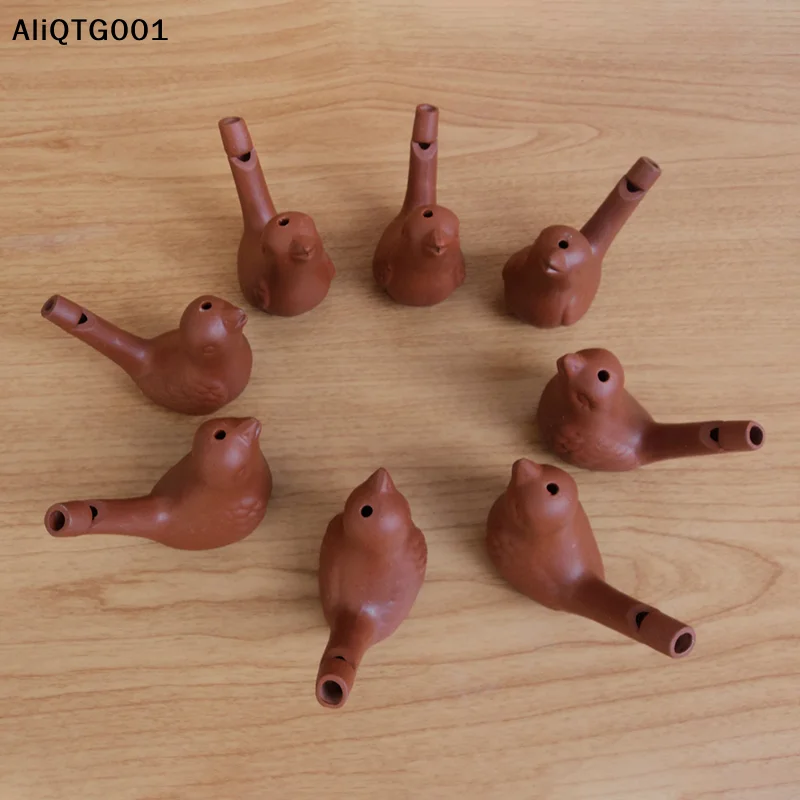 Creative Ceramic Water Bird Whistle Baby Bath Time Musical Toy Song of Warbler Drawing Chirps for Kids