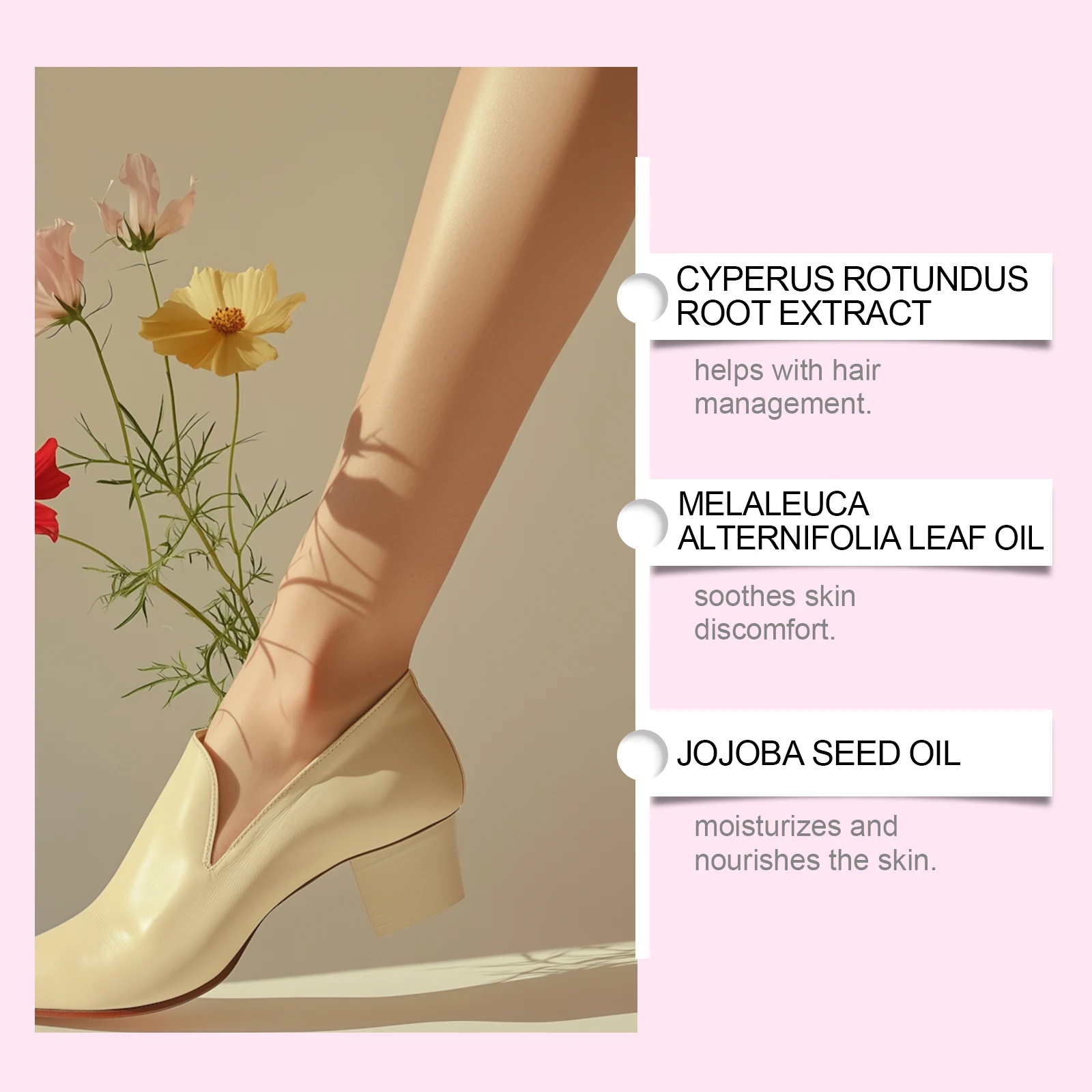 Cyperus Rotundus Oil for Hair Removal Smoothing Soothing Skin Care Moisturizes Armpit Leg Arm Hair Inhibitor Depilatory Oil thumbnail 5