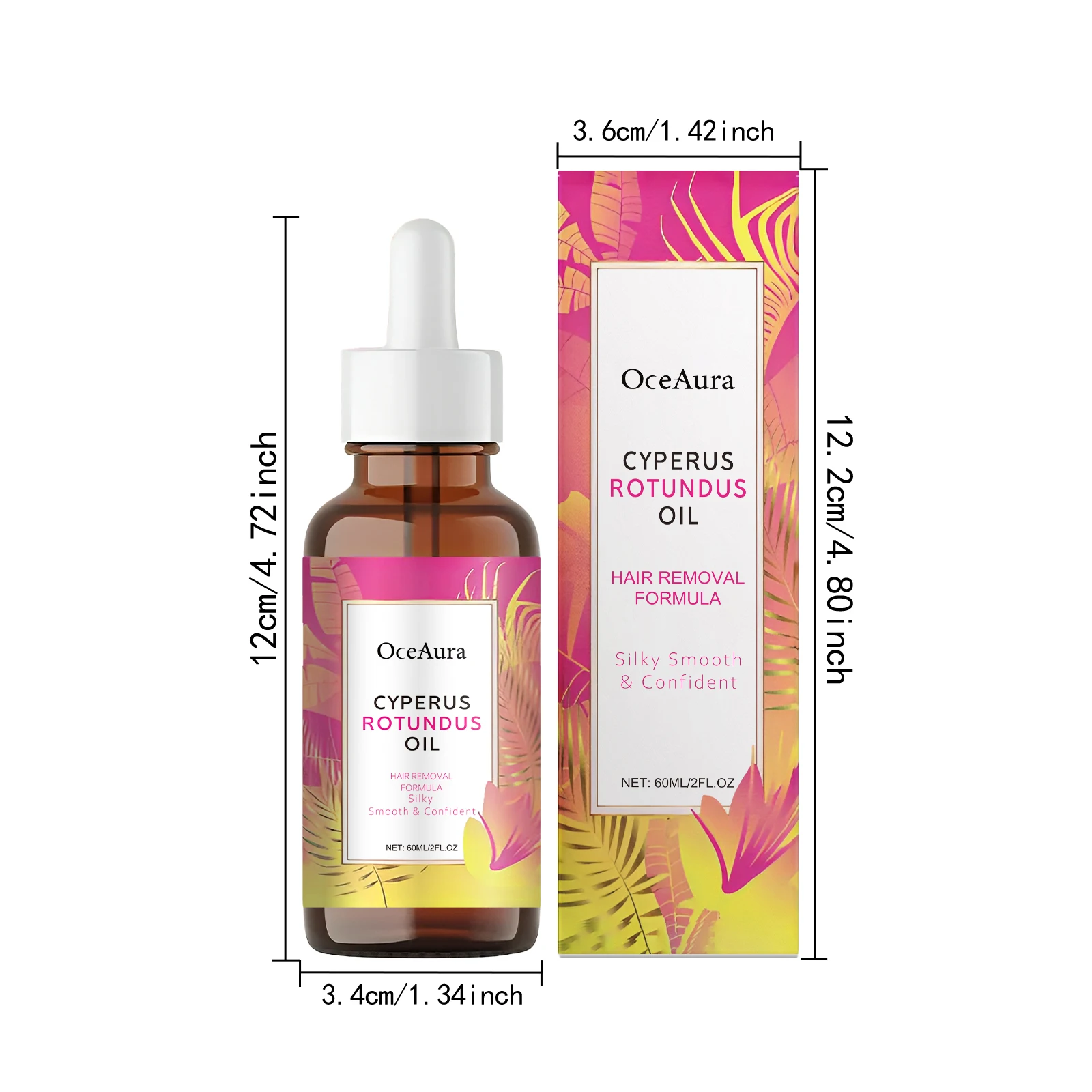 Cyperus Rotundus Oil for Hair Removal Smoothing Soothing Skin Care Moisturizes Armpit Leg Arm Hair Inhibitor Depilatory Oil thumbnail 6