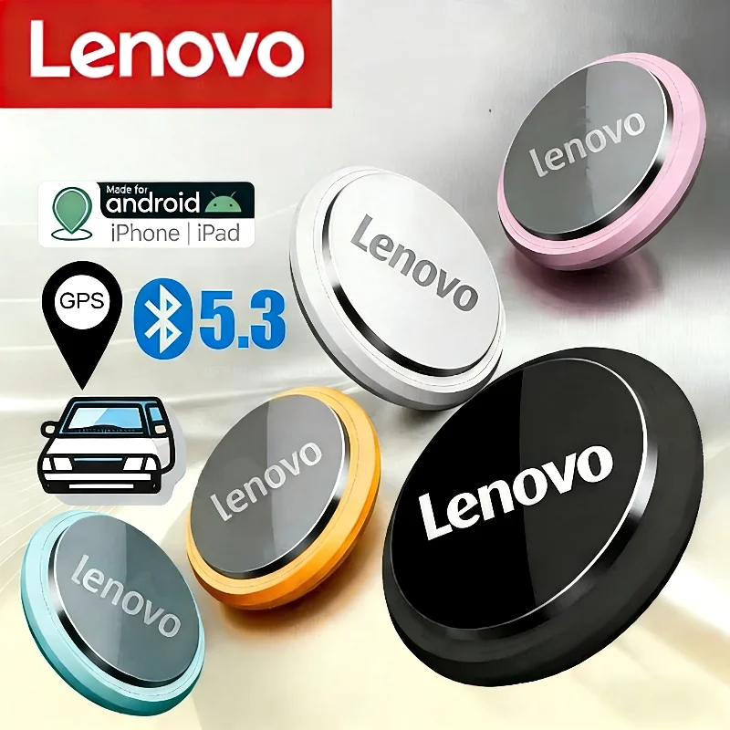 Lenovo Mini GPS Motion Tracker Device Smart Anti-Lost Pets Bluetooth 5.0 Finder Air Tag Tracking Locator For Android IOS