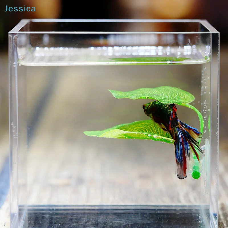 ♥Betta Fish Rest Leaf - Silicone Aquarium Betta Hammock Leaf with Suction Cup for Fish Tank Decoration & Resting thumbnail 2