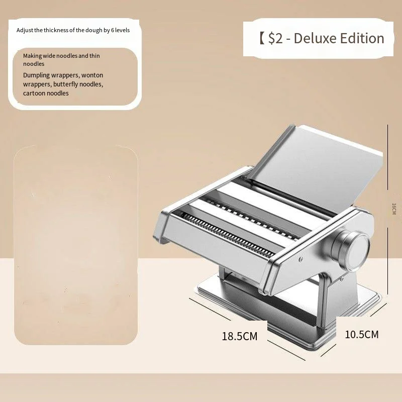 Wholesale Home Kitchen & Restaurant Use Hand Pasta Maker New Technology Noodle Machine for Grain Product Making thumbnail 3