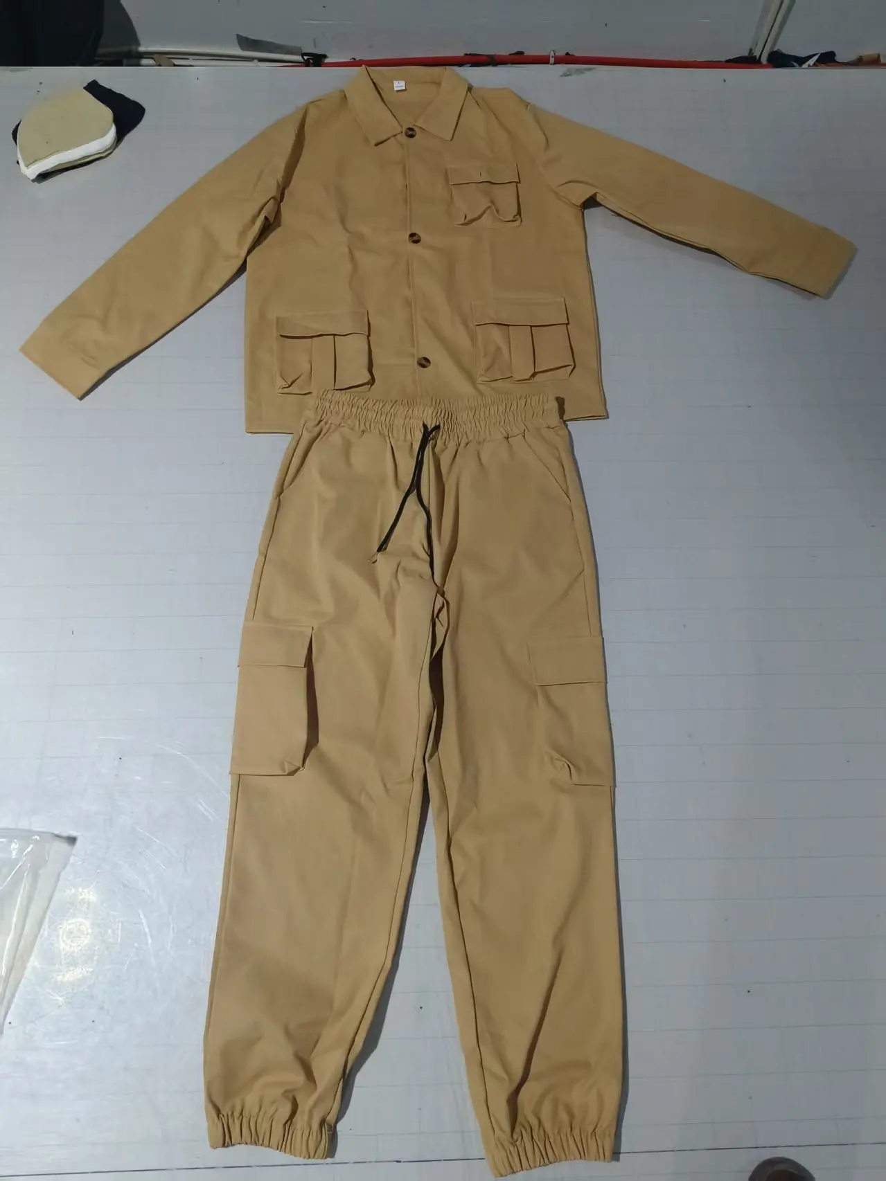 Spring/Summer new men's outdoor camping all-purpose set, featuring relaxed multi-pocket design with a retro style. thumbnail 6